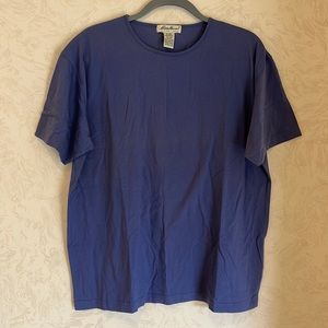 Eddie Bauer Blue Super Soft Cotton CrewneckTee Shirt Size XL